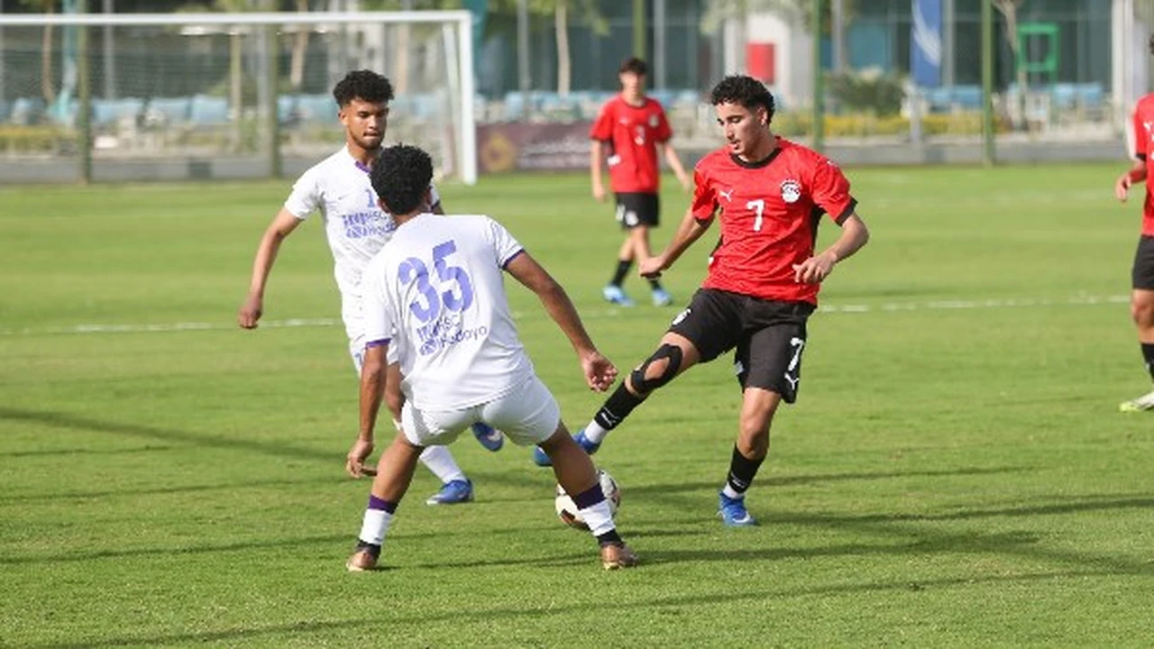 منتخب الناشئين يتغلب على جينيس وديا بثلاثية نظيفة